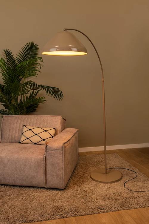 Lucide ANDRES - Lampadaire - 1xE27 - Taupe | Vibes - ambiance 1
